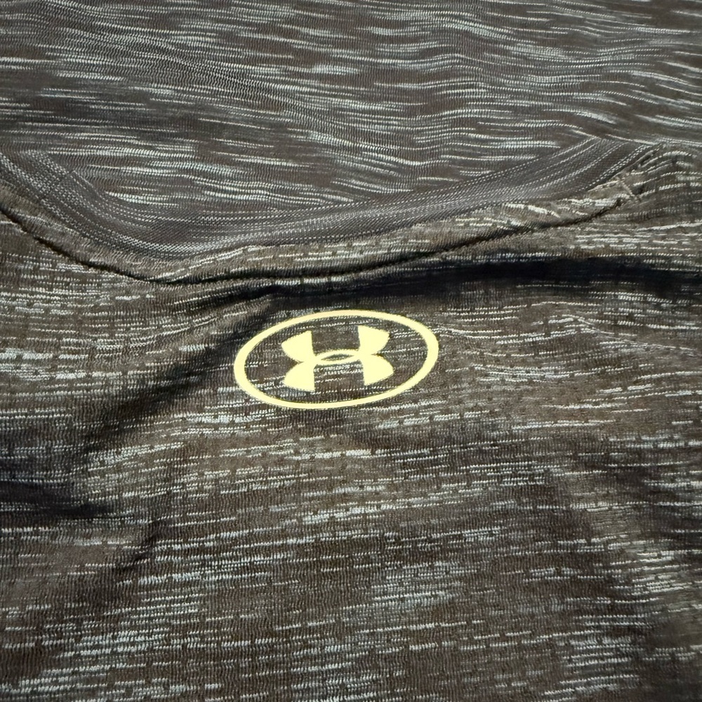 Under Armour HeatGear Fitted Athletic Shirt Mens Large Blue Training Tee - Picture 6 of 6